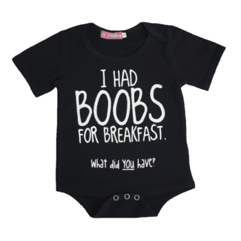 Black Funny Baby Bodysuit