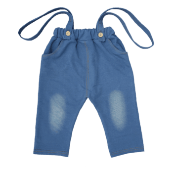 Toddler Suspenders with Blue Pants