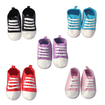 infant shoes in a range of colours and sizes