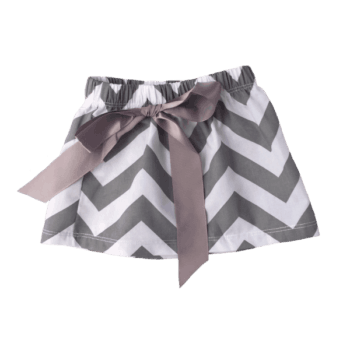 Grey and White Baby Skirt