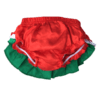 Christmas Ruffle Bloomers Front View