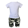 Camo Shorts and T Shirt Set - Back View
