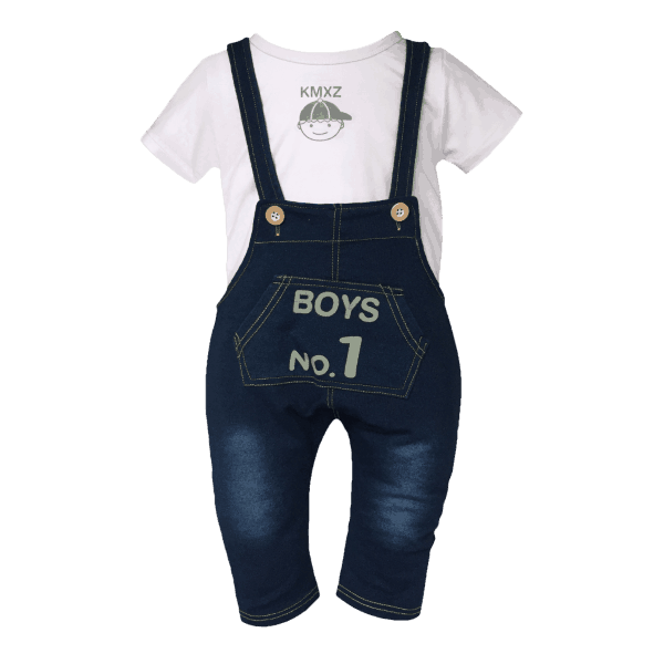 Little Boys Overalls and T-Shirt Set